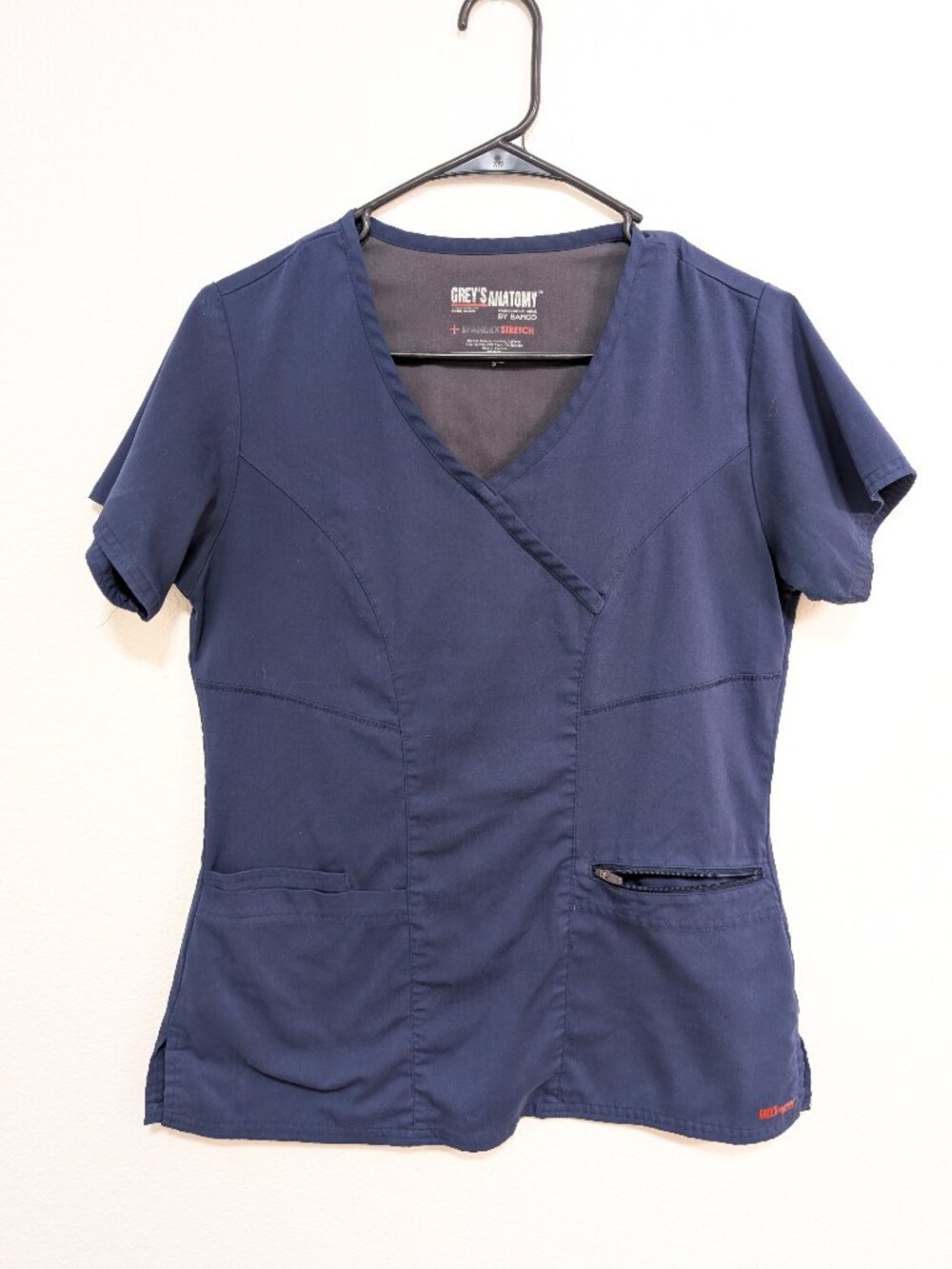 Grey's Anatomy Barco Navy Blue Women's Scrub Top
